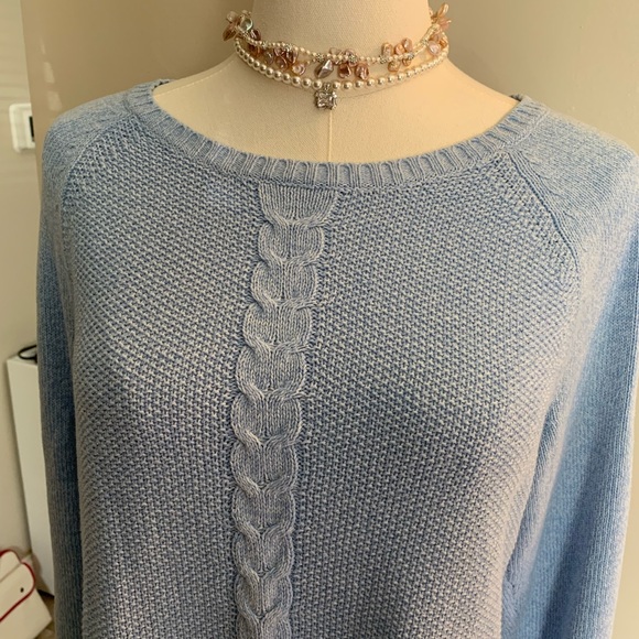 Scott Light Blue Crew Neck Sweater - Picture 3 of 5